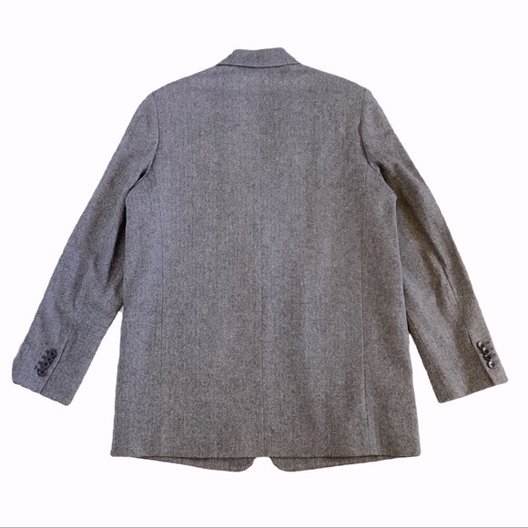 Everlane NWOT Oversized Wool Herringbone Blazer Gray. Sz 2 - Picture 3 of 9